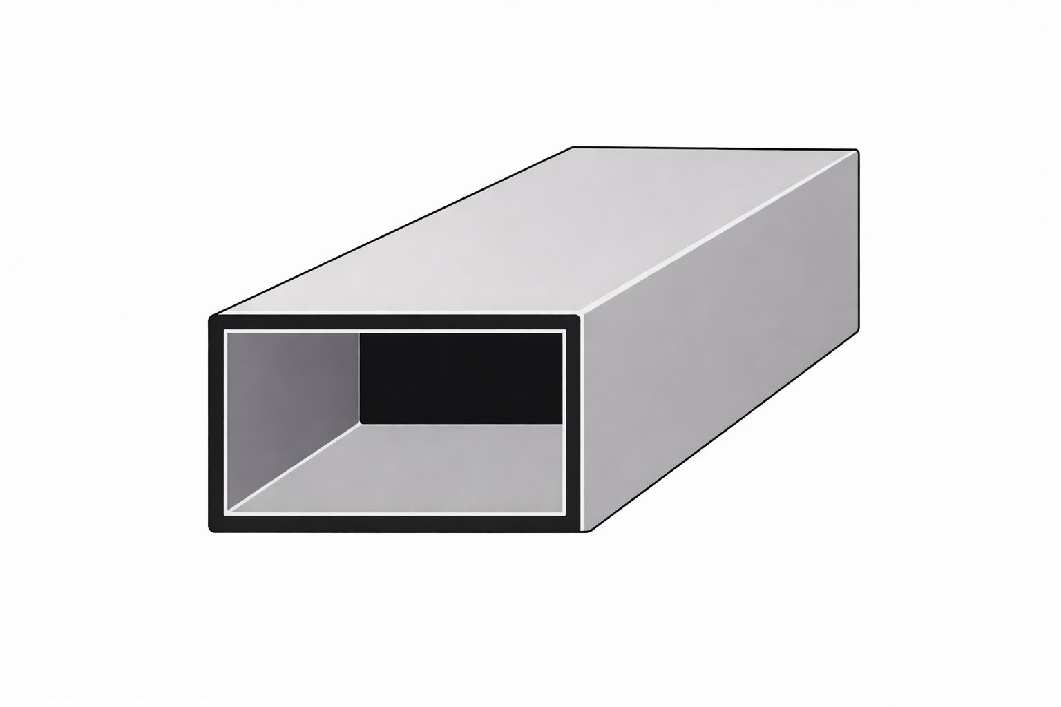 Aluminium box profiles — square hollow sections by Aluprofilium