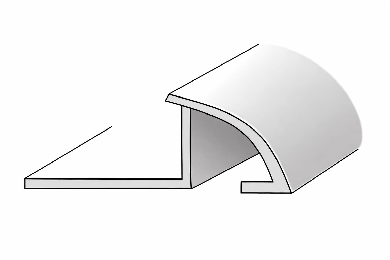 Closed Round Edge Trim profile reference