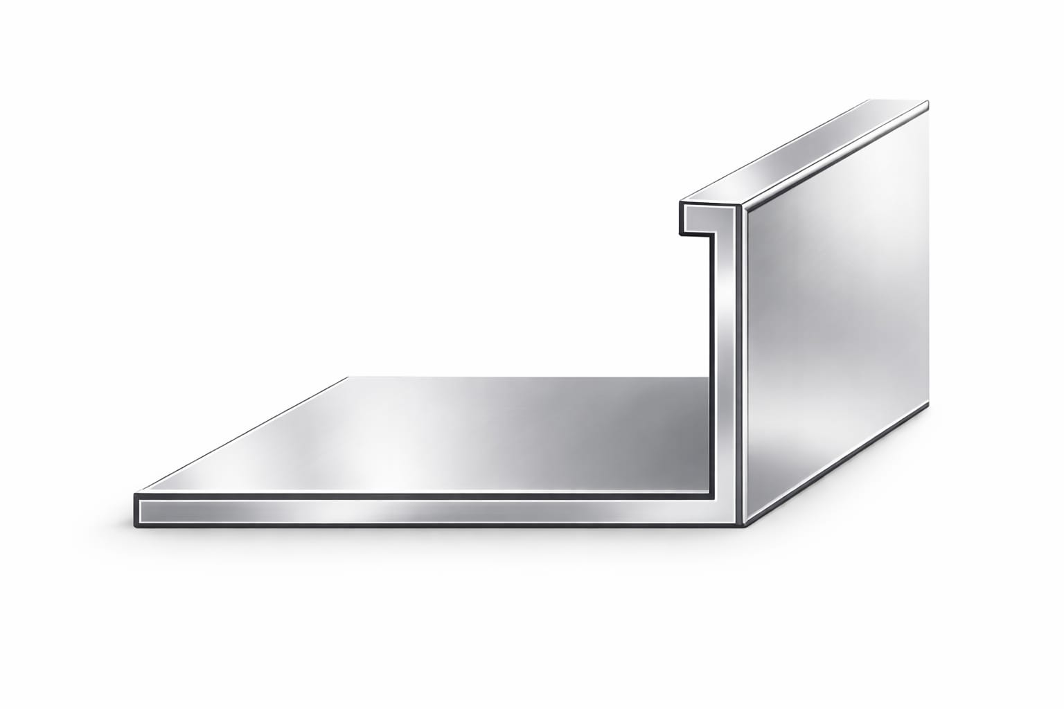Straight Edge Trim aluminium profile